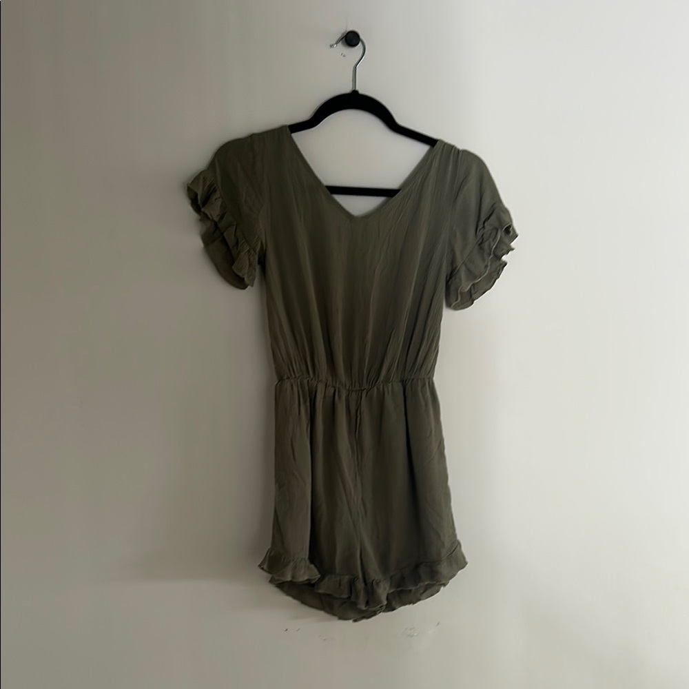 Olive Green Kids One Piece
